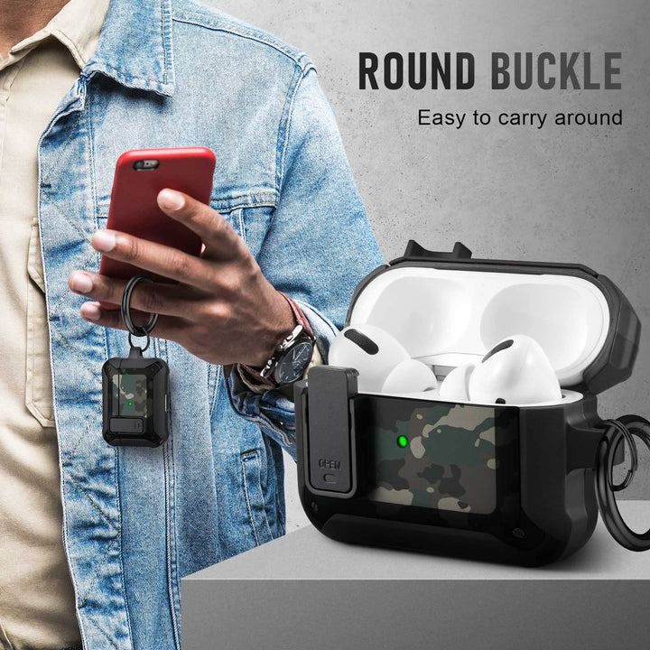 Maxjoy Carbon Fiber AirPods Case with Keychain - DOKUTRONIX