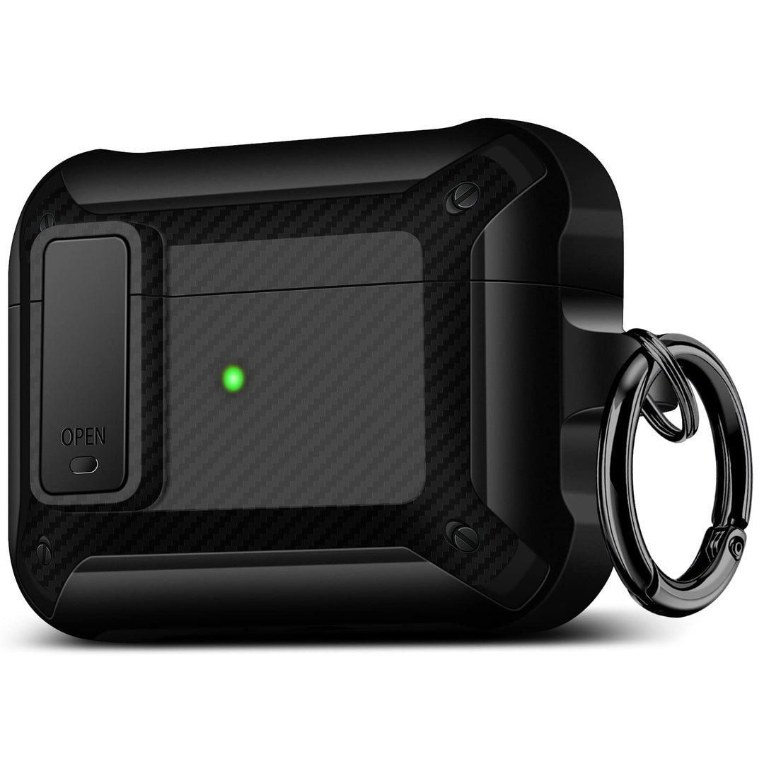 Maxjoy Carbon Fiber AirPods Case with Keychain - DOKUTRONIX