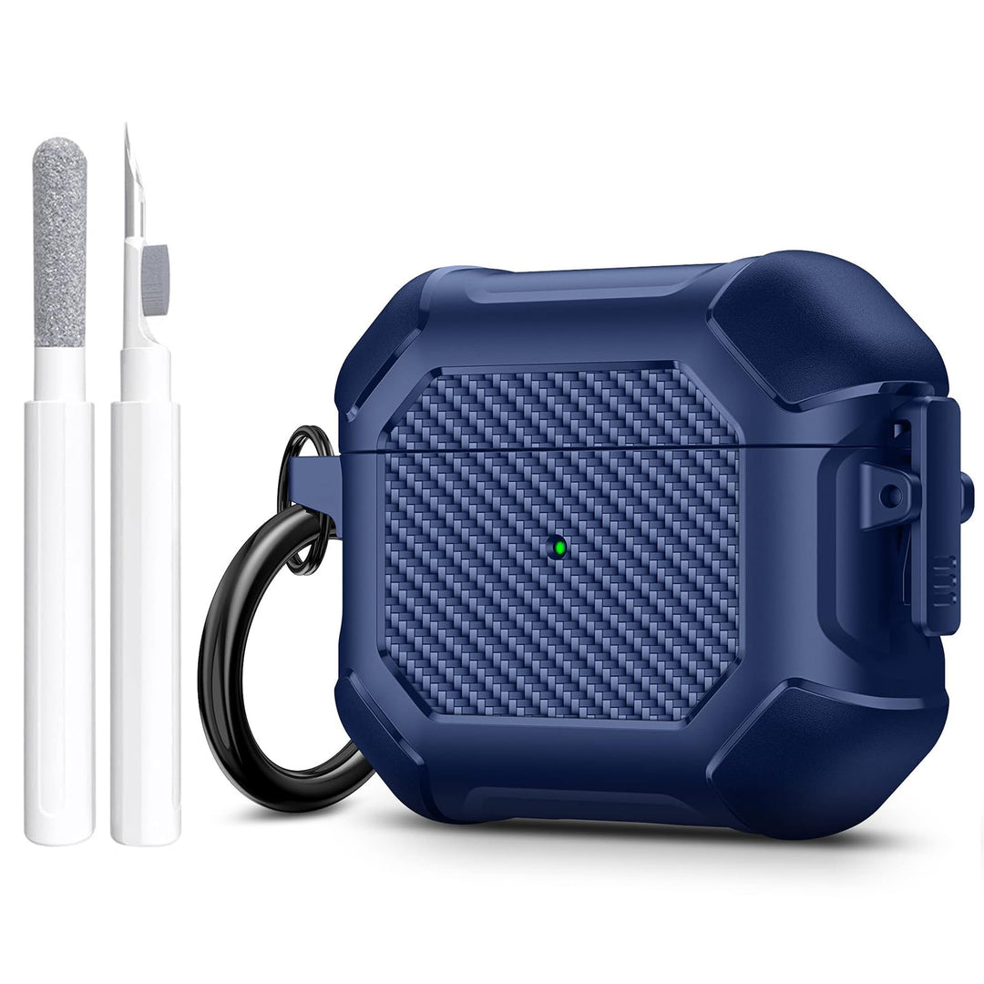Maxjoy Carbon Fiber AirPods Case with Keychain - DOKUTRONIX