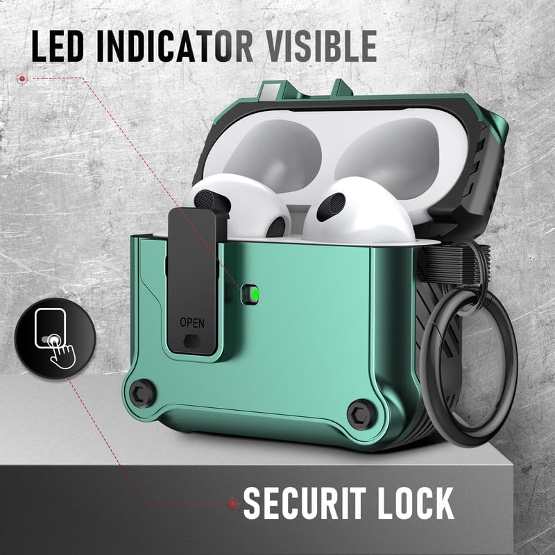 Maxjoy Carbon Fiber AirPods Case with Keychain - DOKUTRONIX