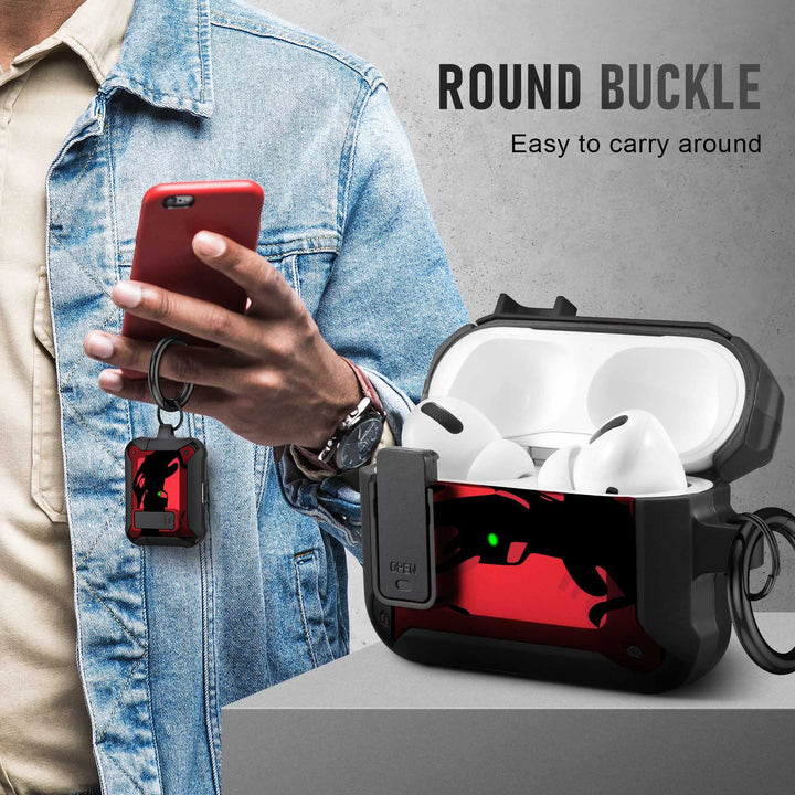 Maxjoy Carbon Fiber AirPods Case with Keychain - DOKUTRONIX