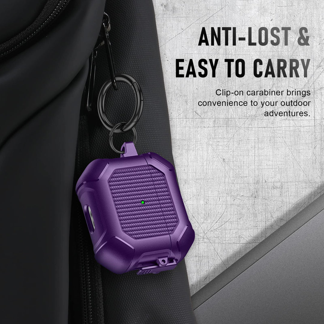 Maxjoy Carbon Fiber AirPods Case with Keychain - DOKUTRONIX