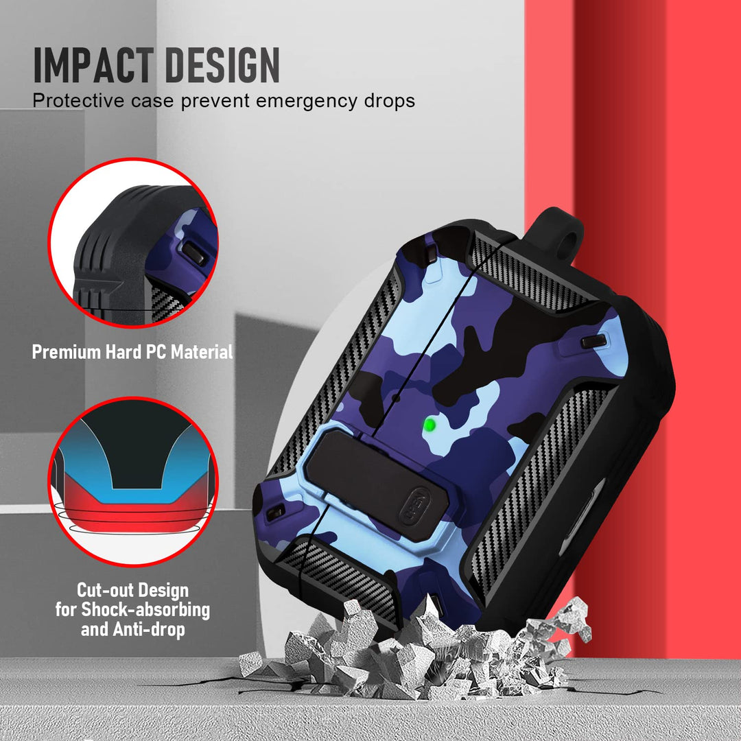 Maxjoy Carbon Fiber AirPods Case with Keychain - DOKUTRONIX