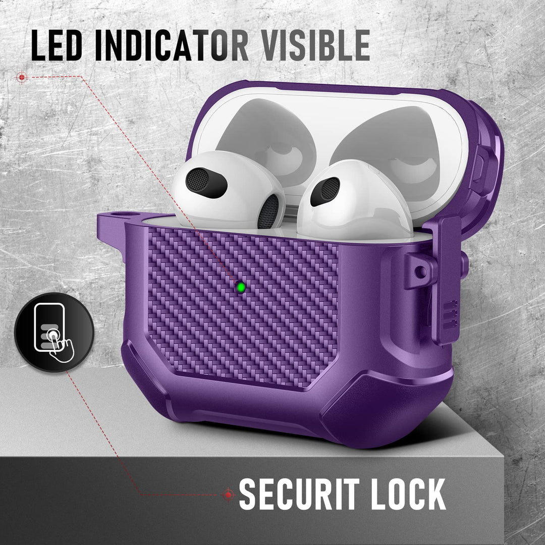 Maxjoy Carbon Fiber AirPods Case with Keychain - DOKUTRONIX