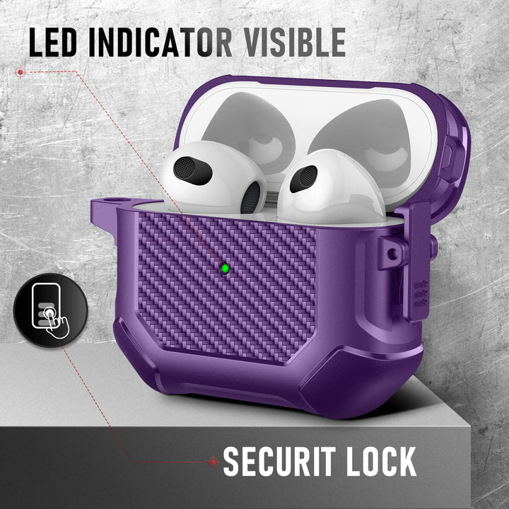 Maxjoy Carbon Fiber AirPods Case with Keychain - DOKUTRONIX