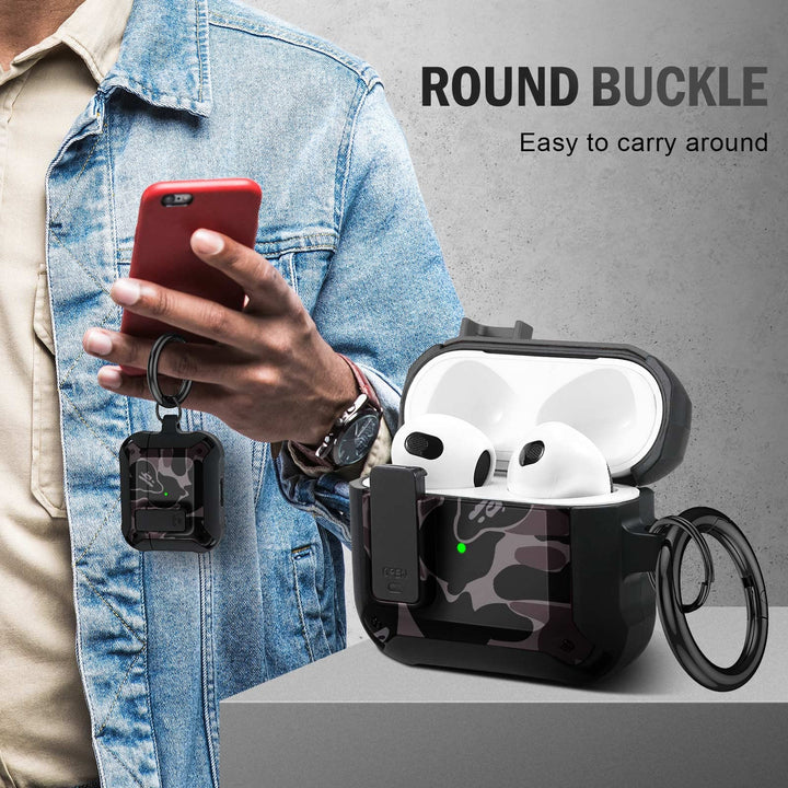 Maxjoy Carbon Fiber AirPods Case with Keychain - DOKUTRONIX