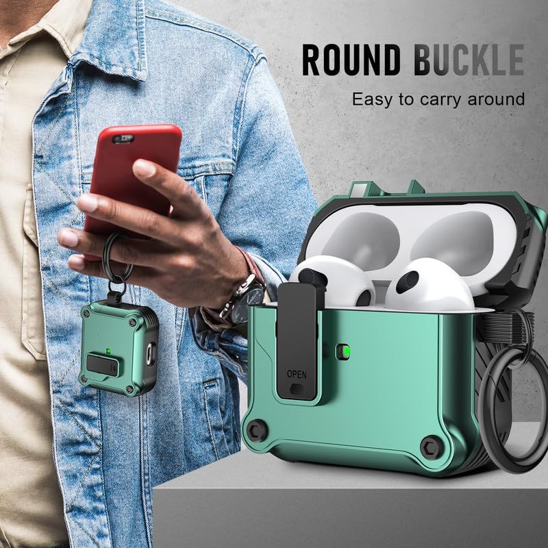 Maxjoy Carbon Fiber AirPods Case with Keychain - DOKUTRONIX