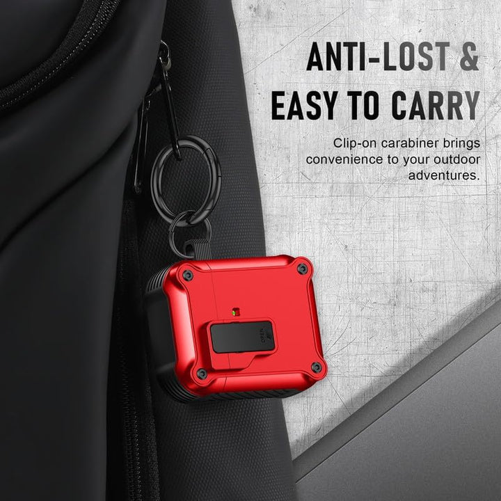 Maxjoy Carbon Fiber AirPods Case with Keychain - DOKUTRONIX