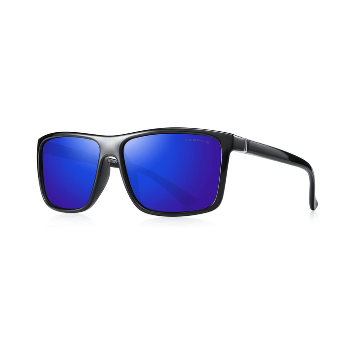 MERRY'S Sport Shades - Black/Blue Mirror - DOKUTRONIX