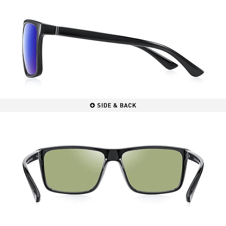 MERRY'S Sport Shades - Black/Blue Mirror - DOKUTRONIX