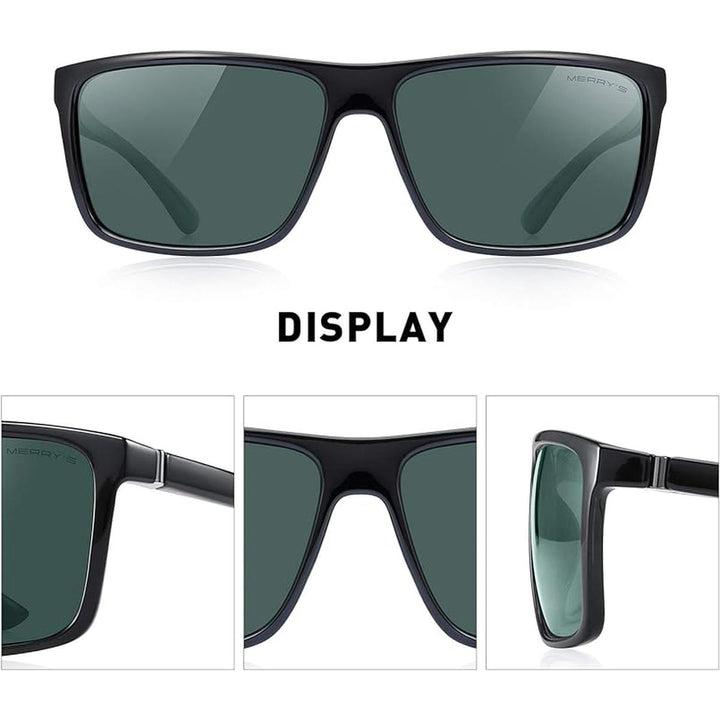 MERRY'S G15 Polarized Sports Shades - Black Frame - DOKUTRONIX
