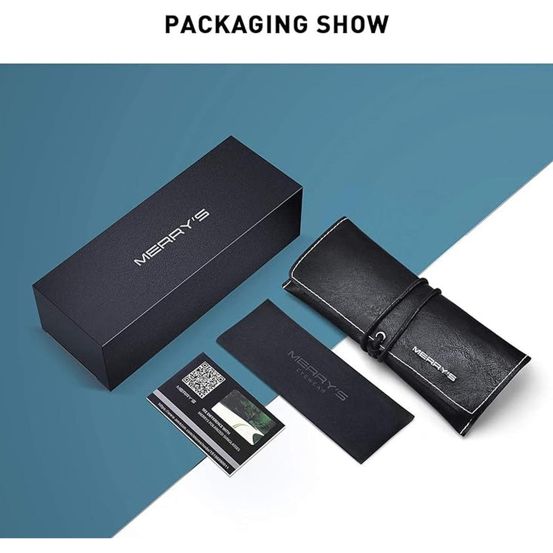 MERRY'S G15 Polarized Sports Shades - Black Frame - DOKUTRONIX