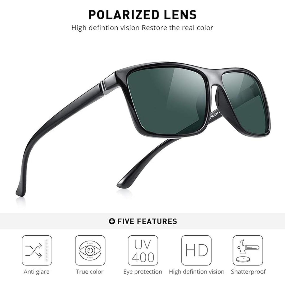 MERRY'S G15 Polarized Sports Shades - Black Frame - DOKUTRONIX