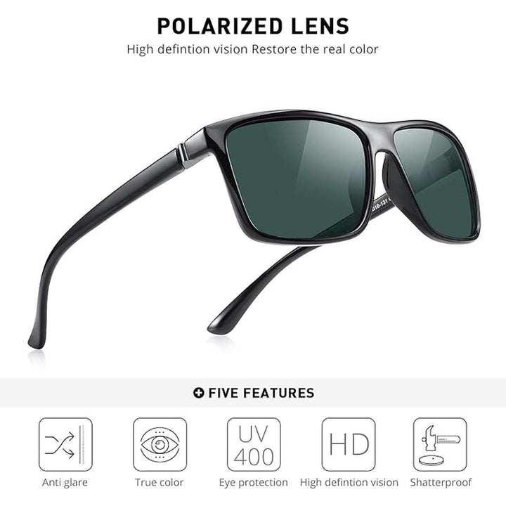 MERRY'S G15 Polarized Sports Shades - Black Frame - DOKUTRONIX