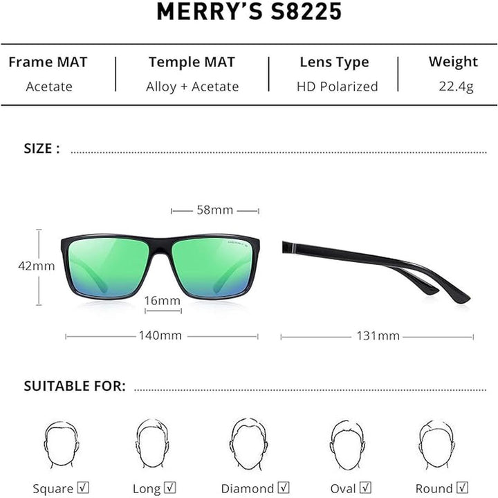MERRY'S Polarized Sports Shades - DOKUTRONIX