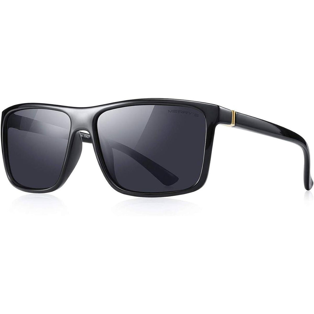MERRY'S Luxe Black/Gold Polarized Shades - DOKUTRONIX