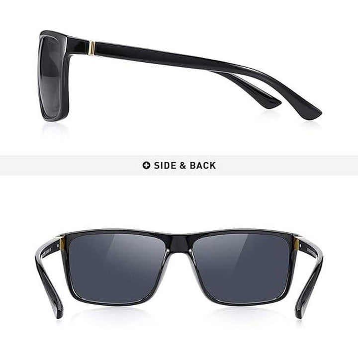 MERRY'S Luxe Black/Gold Polarized Shades - DOKUTRONIX