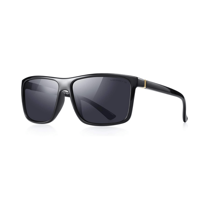 MERRY'S Luxe Black/Gold Polarized Shades - DOKUTRONIX