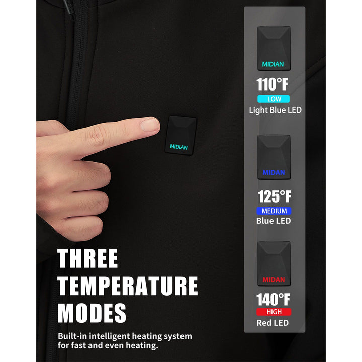 HEATWAVE Men's Heated Jacket - DOKUTRONIX