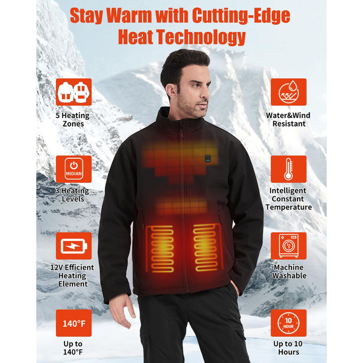 HEATWAVE Men's Heated Jacket - DOKUTRONIX