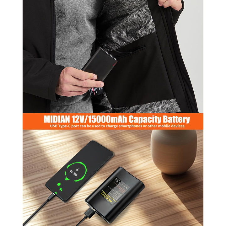 HEATWAVE Men's Heated Jacket - DOKUTRONIX