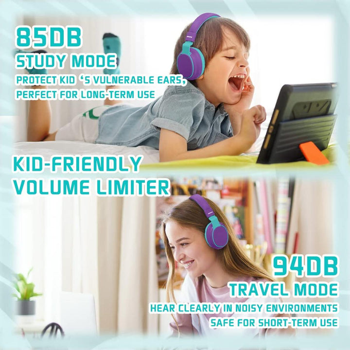 MIDOLA Bluetooth Kids Headphones - Fun & Safe Sound! - DOKUTRONIX