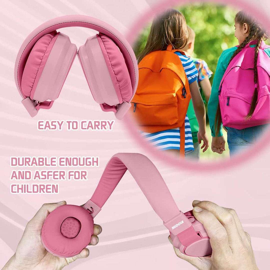 MIDOLA Bluetooth Kids Headphones - Fun & Safe Sound! - DOKUTRONIX