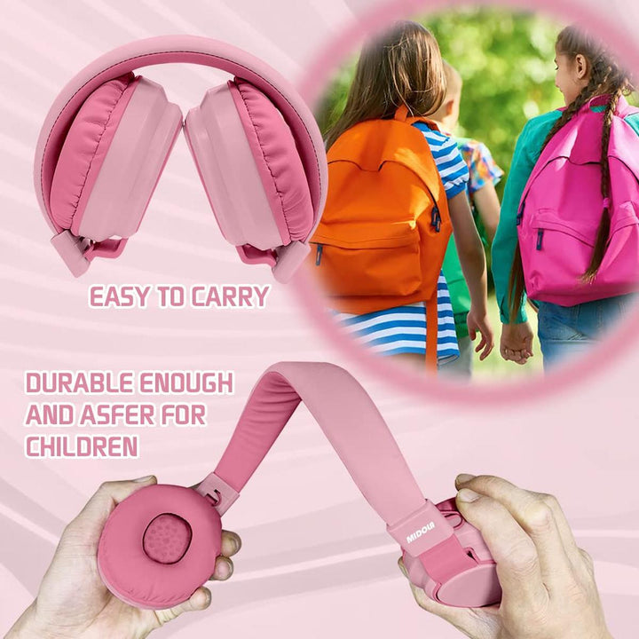 MIDOLA Bluetooth Kids Headphones - Fun & Safe Sound! - DOKUTRONIX