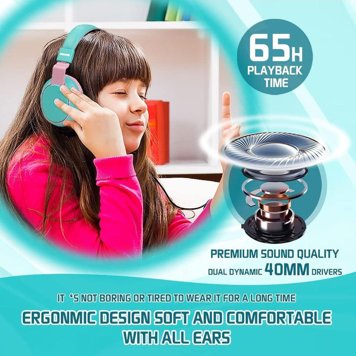 MIDOLA Bluetooth Kids Headphones - Fun & Safe Sound! - DOKUTRONIX