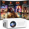 Mini Bluetooth Projector 1080P HD, Portable for iOS/HDMI/USB