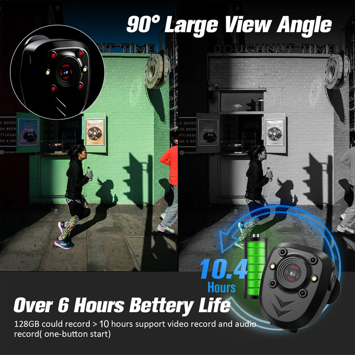 Compact Pro 1080P Mini Body Cam with Night Vision - DOKUTRONIX
