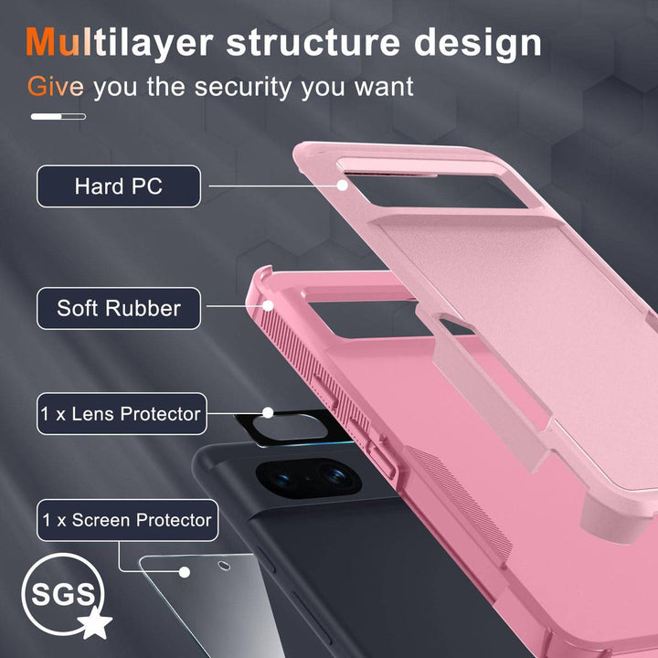 MintGuard: Rugged Pixel 8 Case with Lanyard & Protectors - DOKUTRONIX