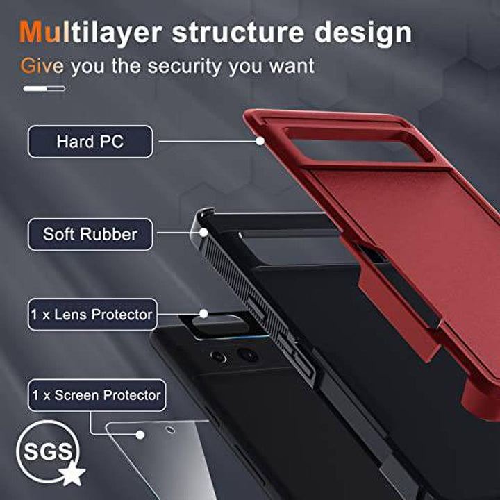 MintGuard: Rugged Pixel 8 Case with Lanyard & Protectors - DOKUTRONIX