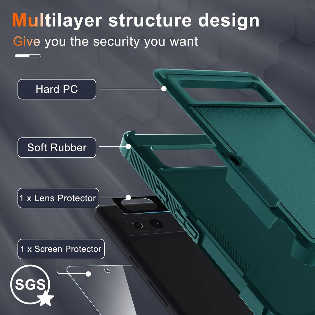 MintGuard: Rugged Pixel 8 Case with Lanyard & Protectors - DOKUTRONIX