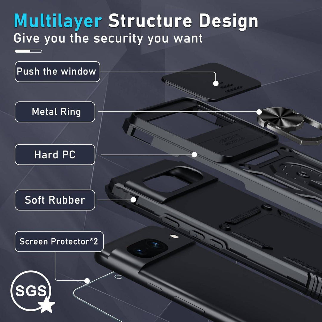 MintGuard: Rugged Pixel 8 Case with Lanyard & Protectors - DOKUTRONIX