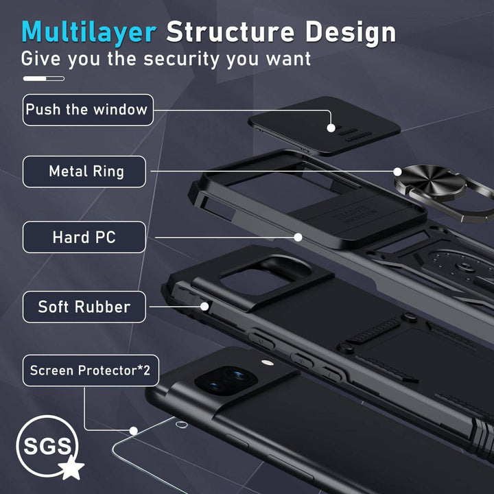 MintGuard: Rugged Pixel 8 Case with Lanyard & Protectors - DOKUTRONIX
