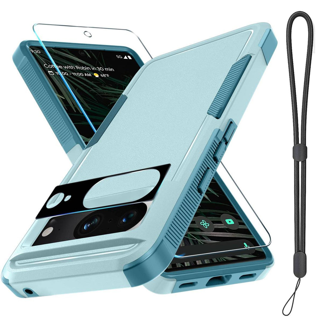 MintGuard: Rugged Pixel 8 Case with Lanyard & Protectors - DOKUTRONIX