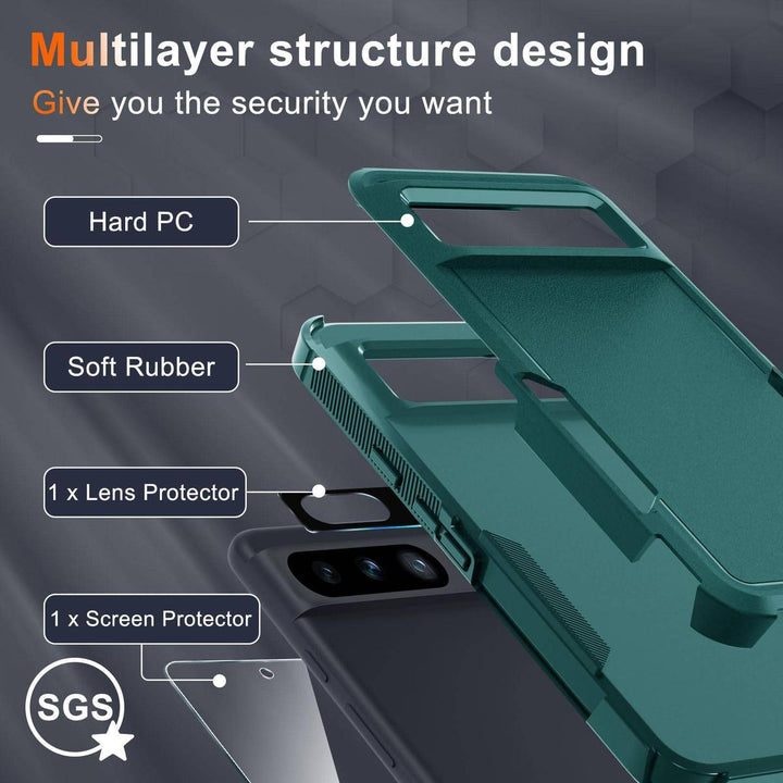 MintGuard: Rugged Pixel 8 Case with Lanyard & Protectors - DOKUTRONIX