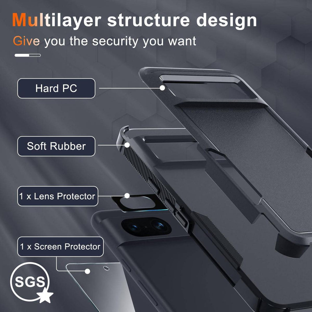 MintGuard: Rugged Pixel 8 Case with Lanyard & Protectors - DOKUTRONIX