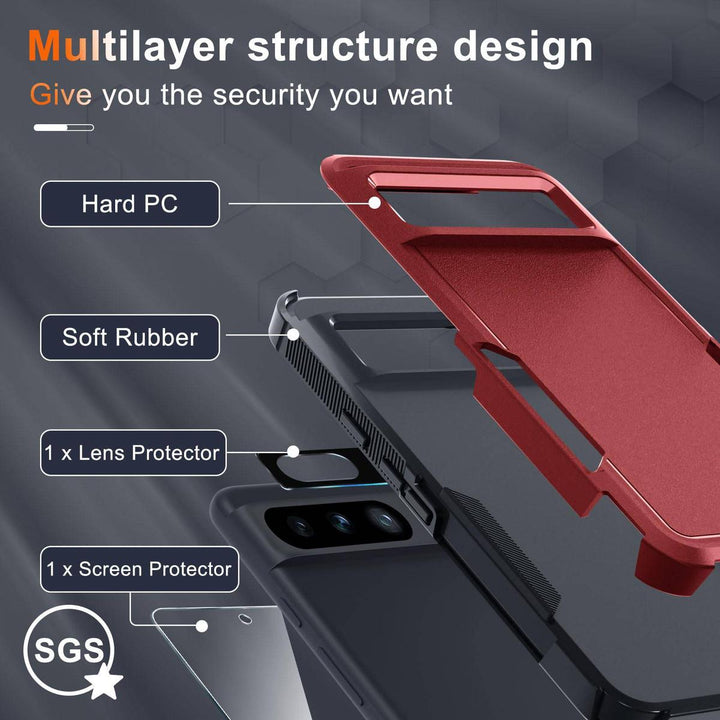 MintGuard: Rugged Pixel 8 Case with Lanyard & Protectors - DOKUTRONIX