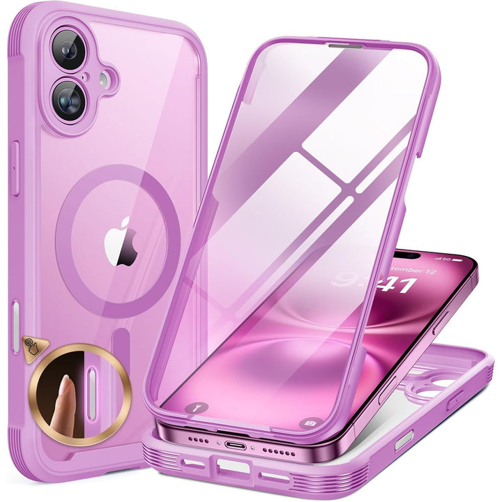 Miracase ArmorGuard Purple iPhone 12/12 Pro Case - DOKUTRONIX