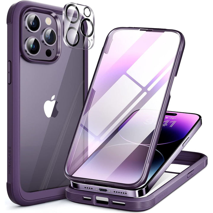 Miracase ArmorGuard Purple iPhone 12/12 Pro Case - DOKUTRONIX