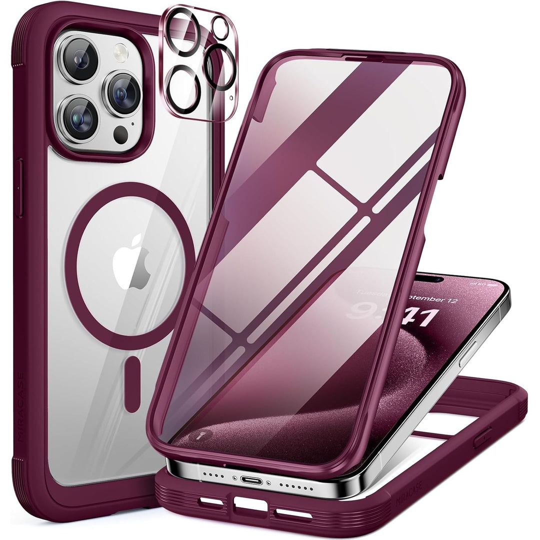 Miracase ArmorGuard Purple iPhone 12/12 Pro Case - DOKUTRONIX