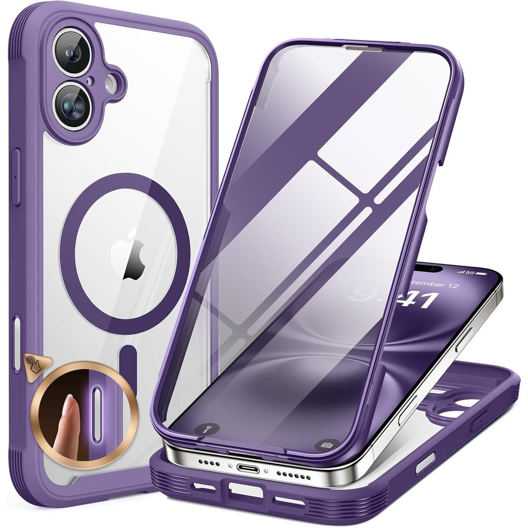 Miracase ArmorGuard Purple iPhone 12/12 Pro Case - DOKUTRONIX