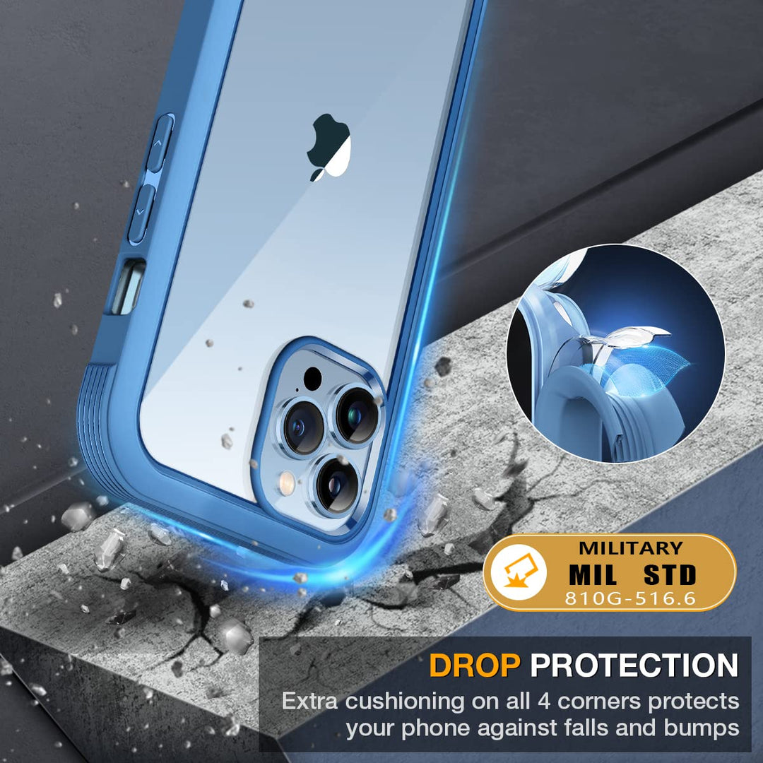 Miracase Pro MaxGlass Clear Case - Capri Blue - DOKUTRONIX