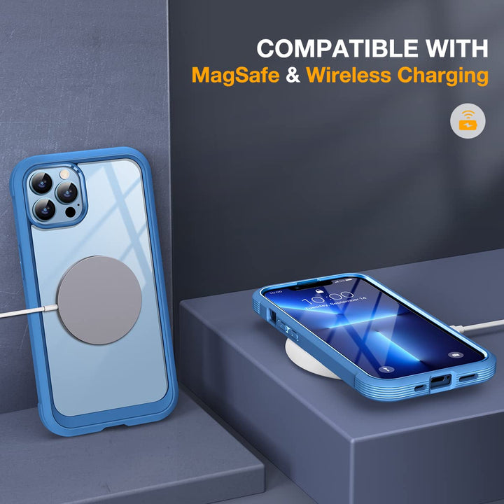 Miracase Pro MaxGlass Clear Case - Capri Blue - DOKUTRONIX