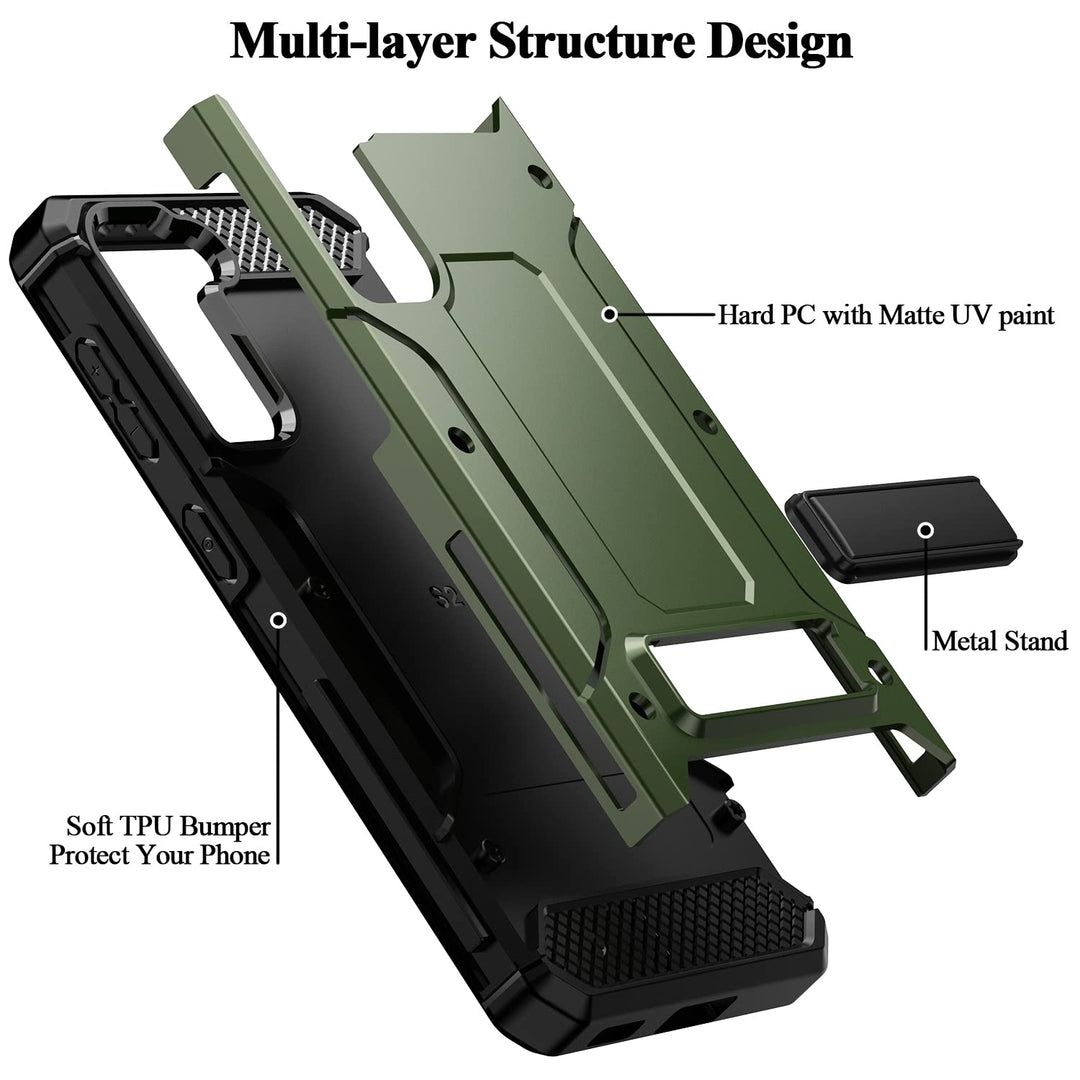 Tactical Shield Galaxy S21 Case - Army Green - DOKUTRONIX
