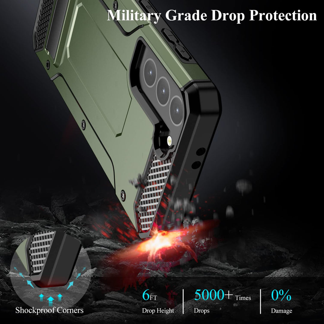 Tactical Shield Galaxy S21 Case - Army Green - DOKUTRONIX