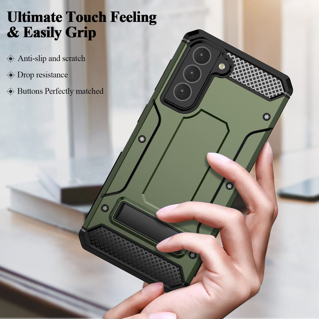 Tactical Shield Galaxy S21 Case - Army Green - DOKUTRONIX
