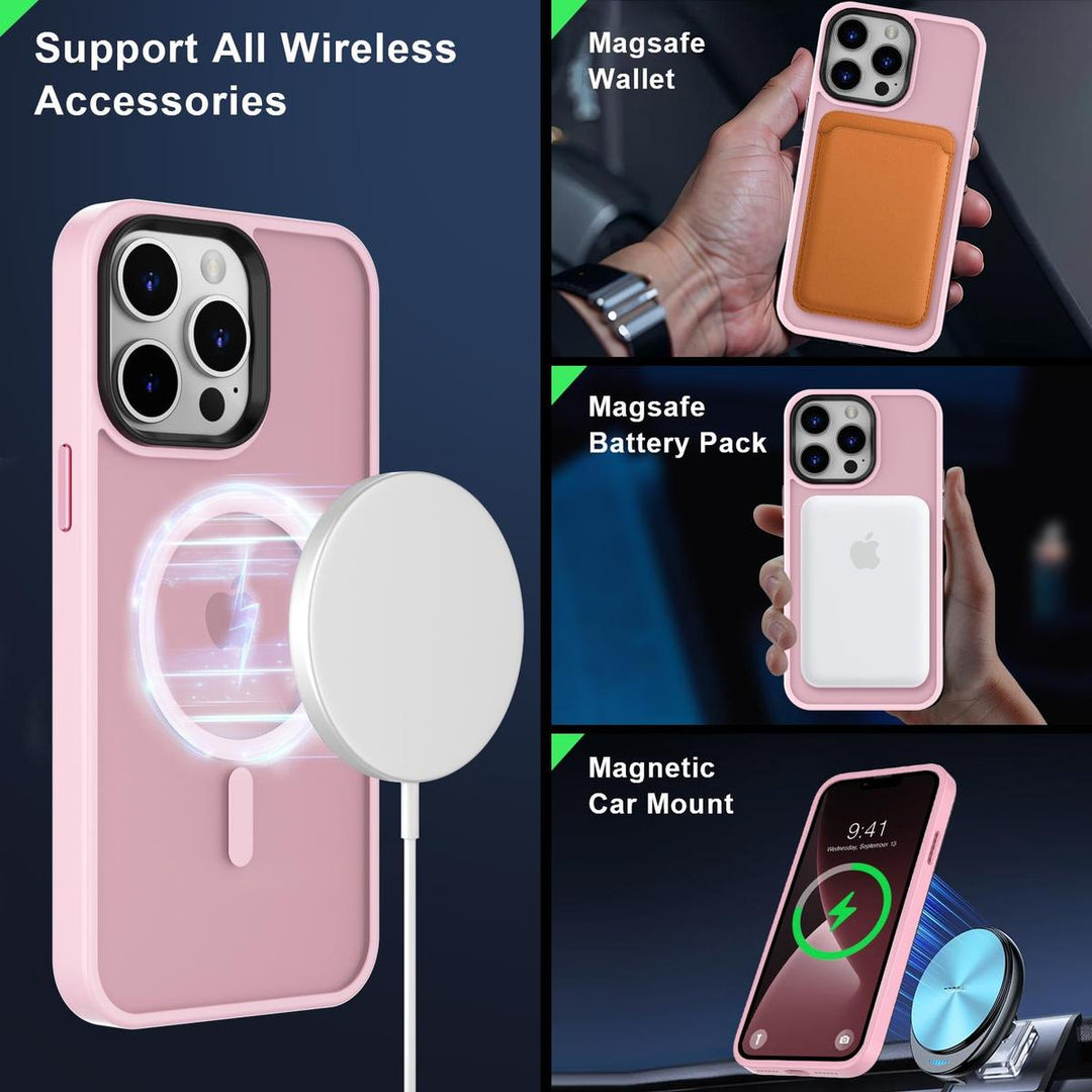 MOCCA MagSafe Slim Case for iPhone 13 Pro Max - Pink - DOKUTRONIX